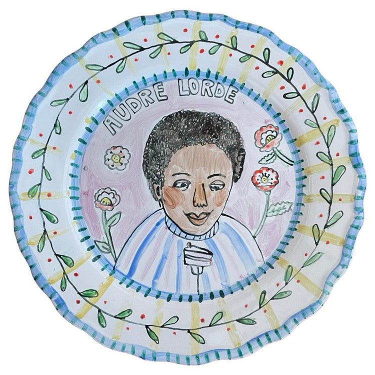 Audre Lorde Dessert Plate