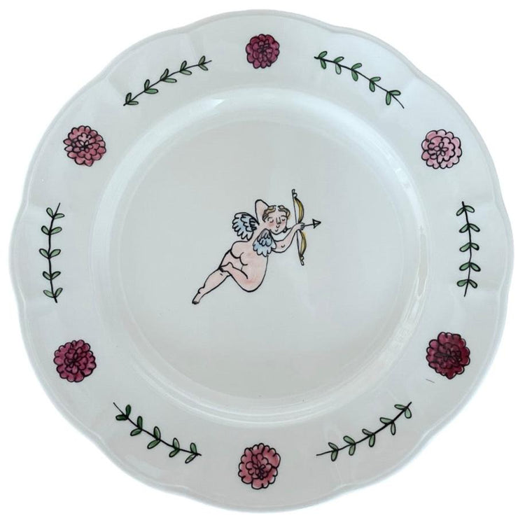 Cupid with Bow (right) Dinner Plate