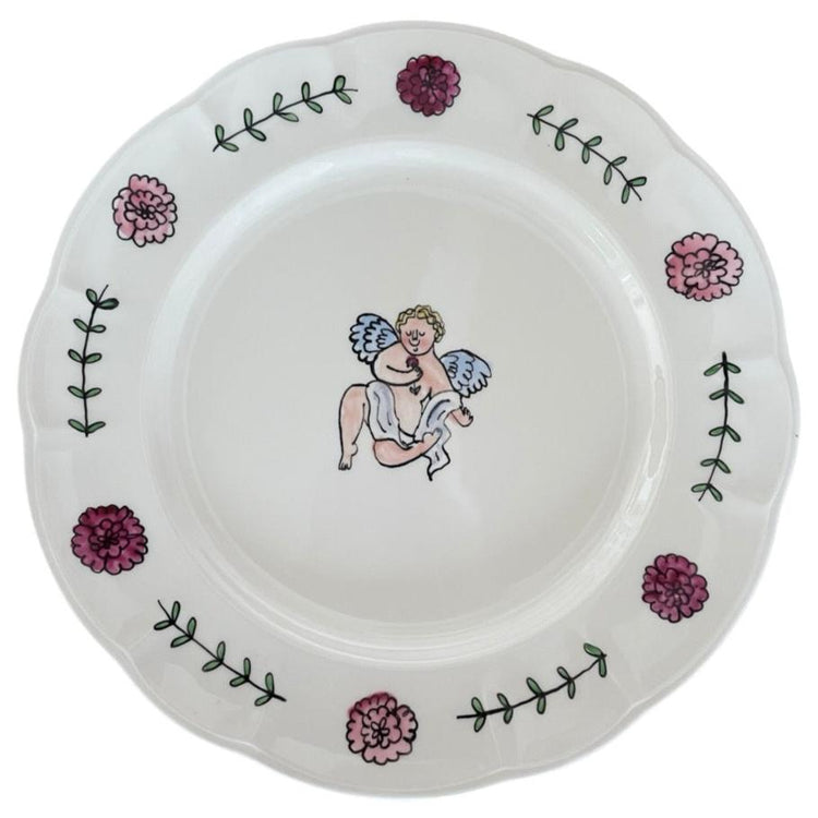 Cupid dreaming (left) Dinner Plate