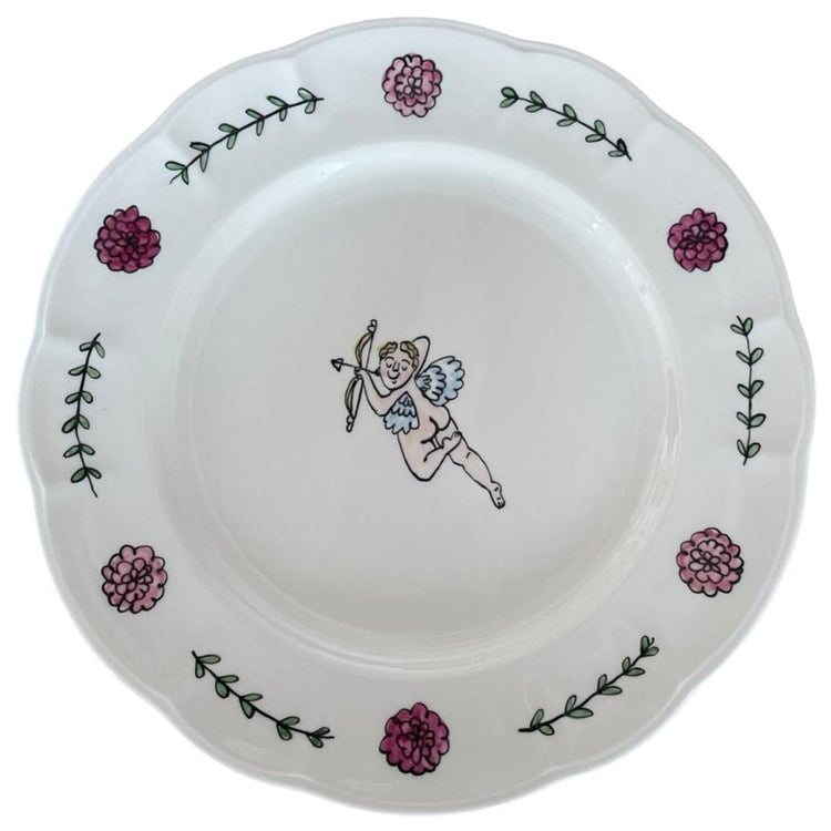 Cupid with Bow (left) Dinner Plate