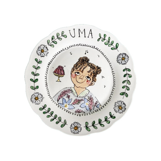 Single Scalloped Rim Bespoke Dinner Plate