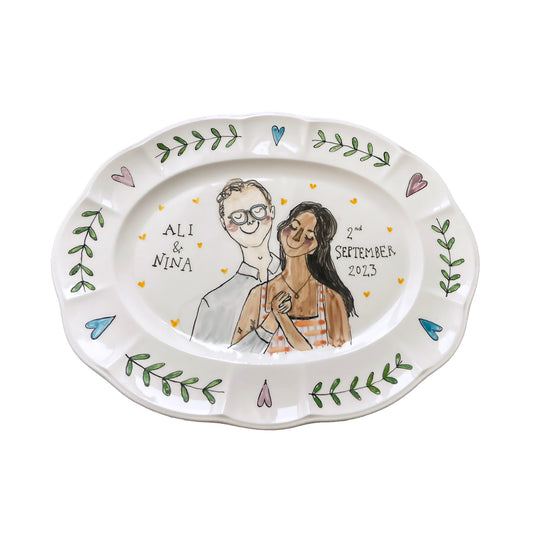 Scalloped Rim Bespoke Platter