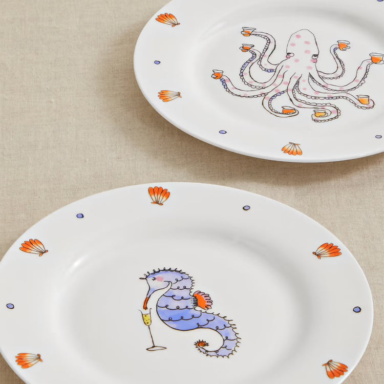 Sea Creatures Dinner Plate Set