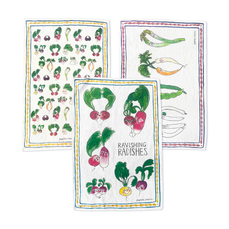 Veg Tea Towel Set