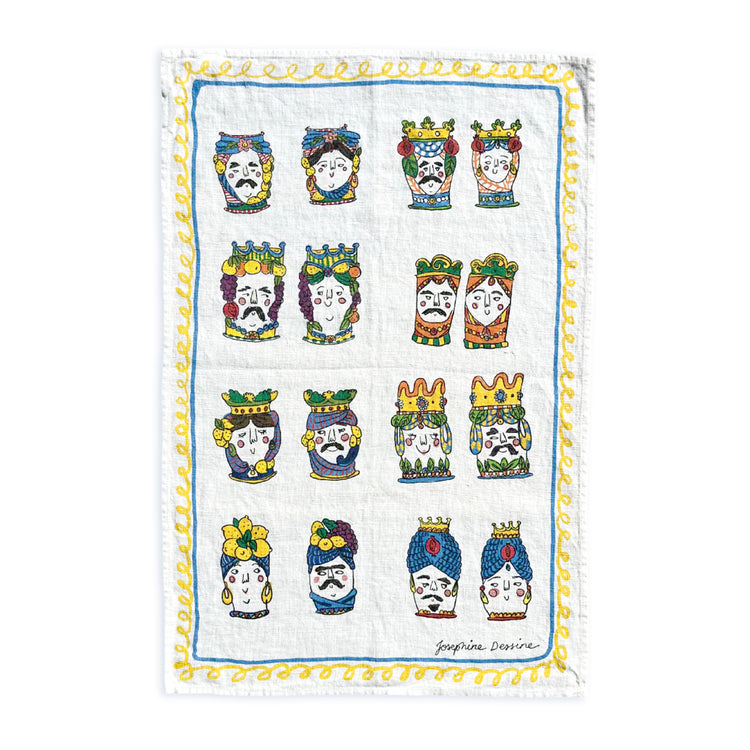 Sicilian Lovers Tea Towel