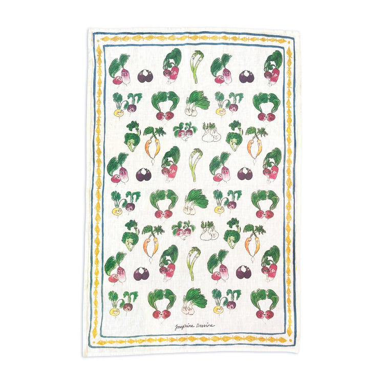 Veg Pattern Tea Towel