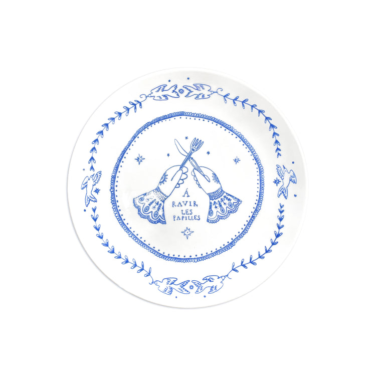 French Idiom Dessert Plate