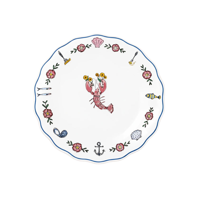 Sea Creatures Dessert Plate