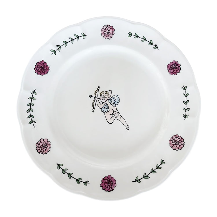 Cupid with Bow (left) Dinner Plate