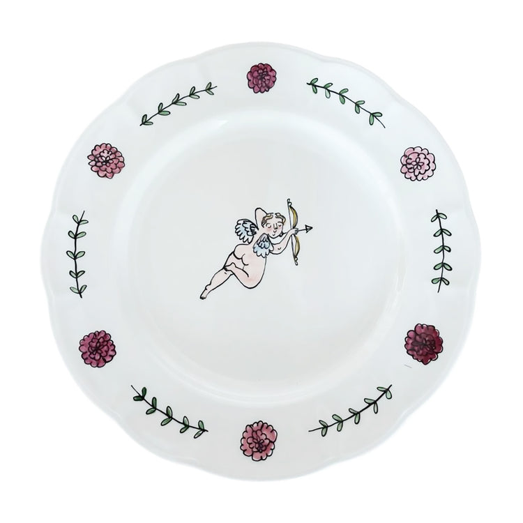 Cupid with Bow (right) Dinner Plate