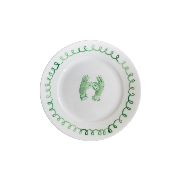Green Hands Side plate