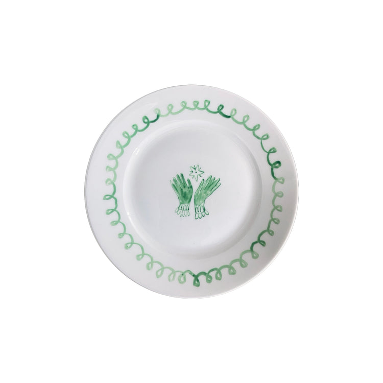 Green Hands Side plate