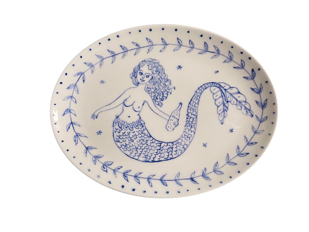 Mermaid Oval Plate