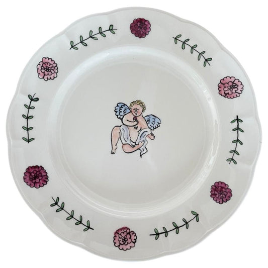 Cupid dreaming (left) Dinner Plate