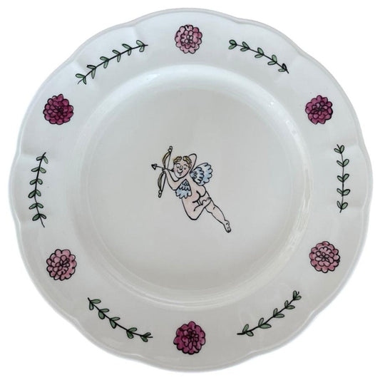 Cupid with Bow (left) Dinner Plate