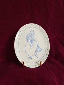 Leda and the Swan Oval Plate