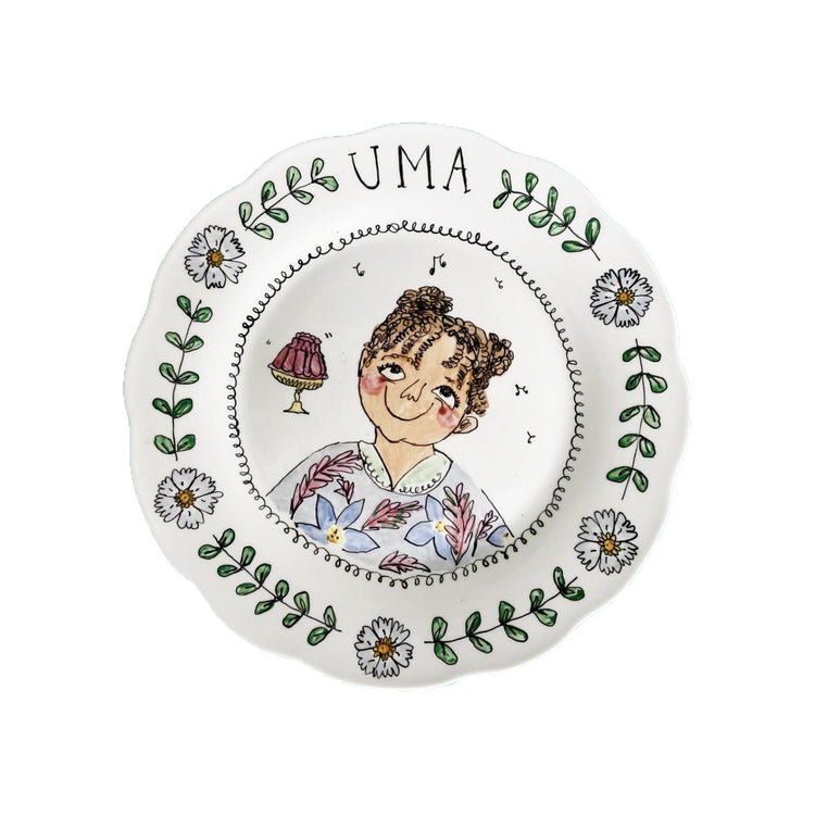 Single Scalloped Rim Bespoke Dinner Plate