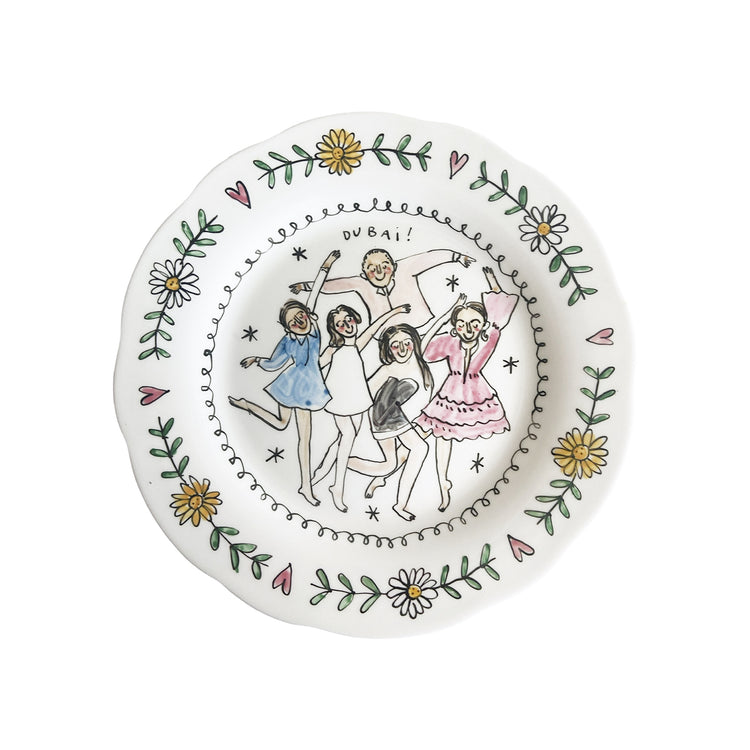 Single Scalloped Rim Bespoke Dinner Plate