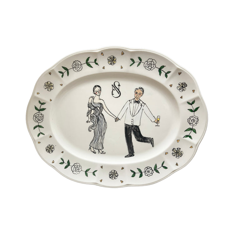 Scalloped Rim Bespoke Platter