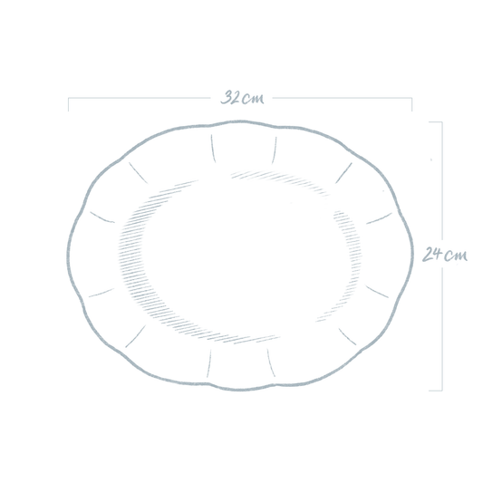 Scalloped Rim Bespoke Platter
