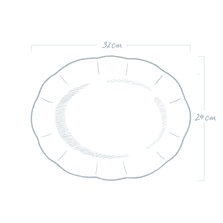 Scalloped Rim Bespoke Platter