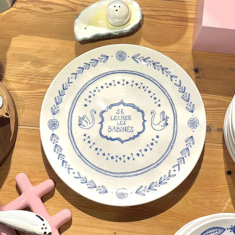 French Idiom Dinner Plate