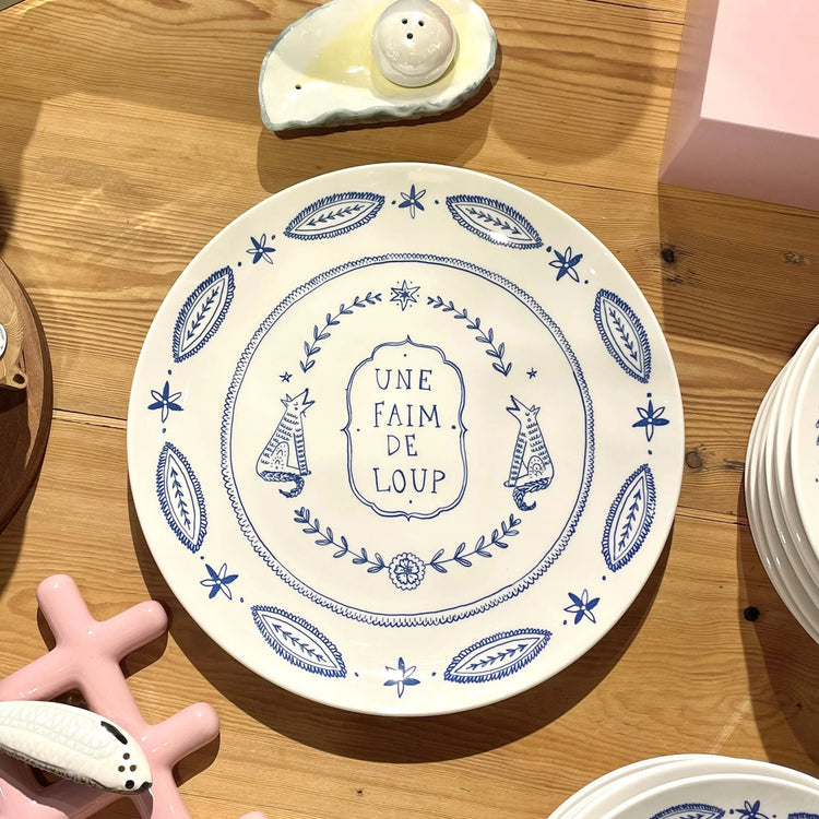 French Idiom Dessert Plate