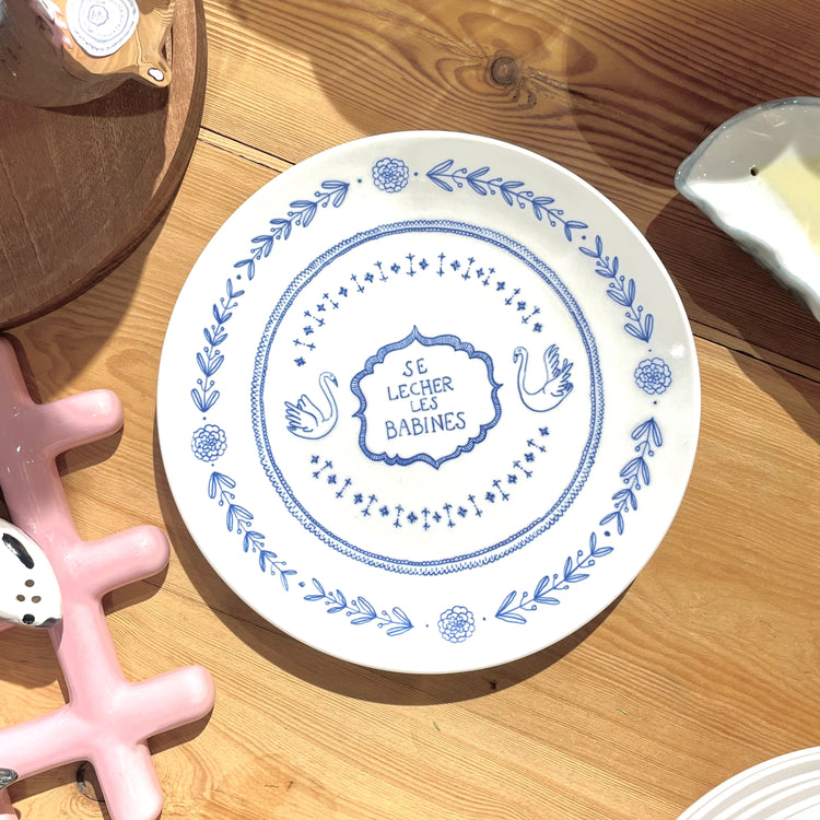 French Idiom Dessert Plate