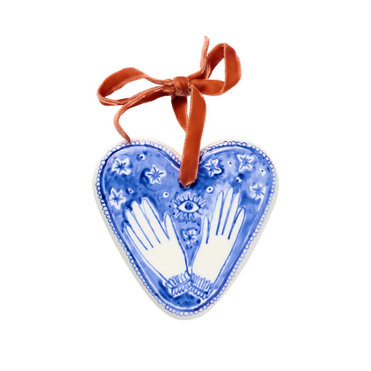 Hands Porcelain Pendant