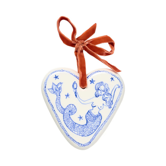 Mermaid Porcelain Pendant