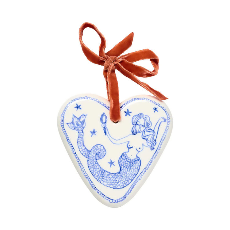 Mermaid Porcelain Pendant