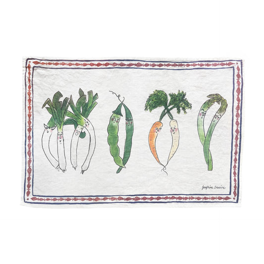 Long Veg Tea Towel
