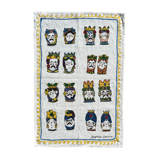 Sicilian Lovers Tea Towel