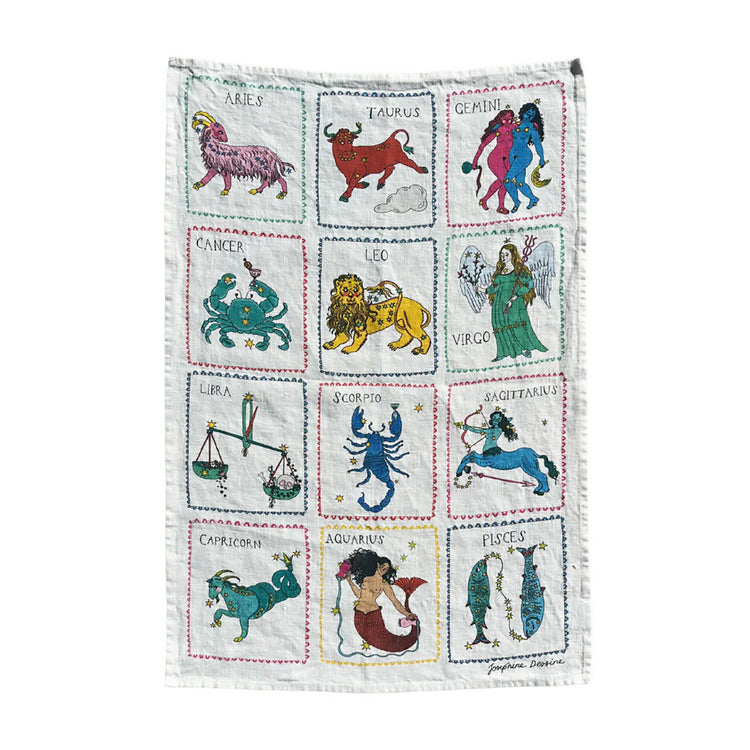 Star Sign Tea Towel