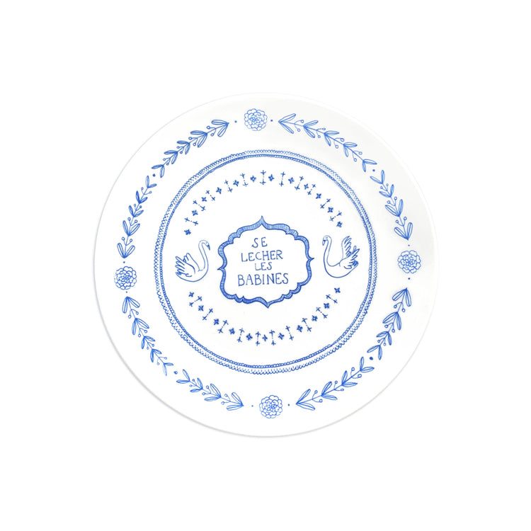 French Idiom Dessert Plate