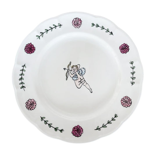 Cupid with Bow (left) Dinner Plate