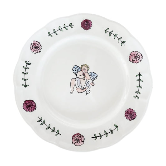 Cupid dreaming (left) Dinner Plate