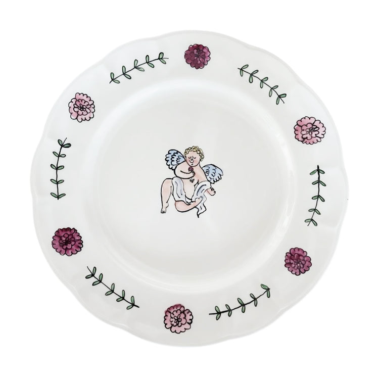 Cupid dreaming (left) Dinner Plate