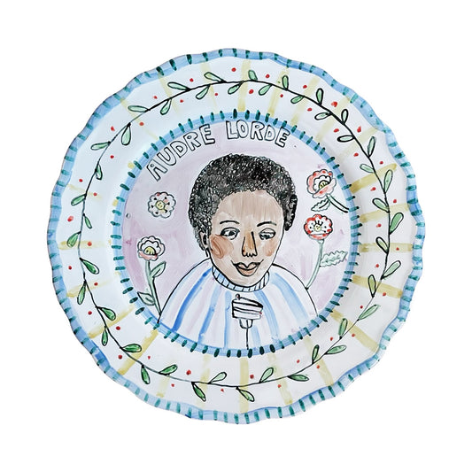 Audre Lorde Dessert Plate