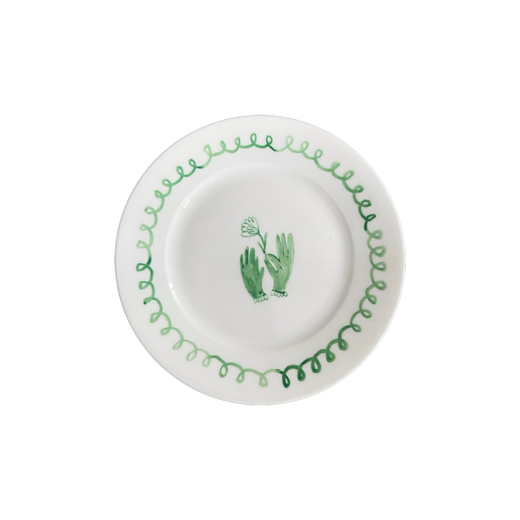 Green Hands Side plate