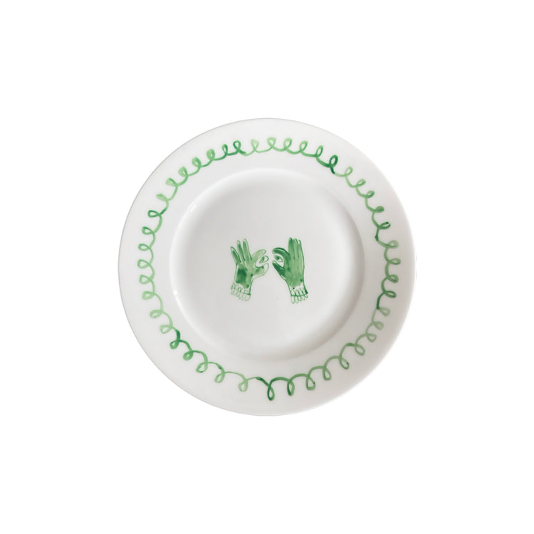 Green Hands Side plate