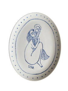 Leda and the Swan Oval Plate