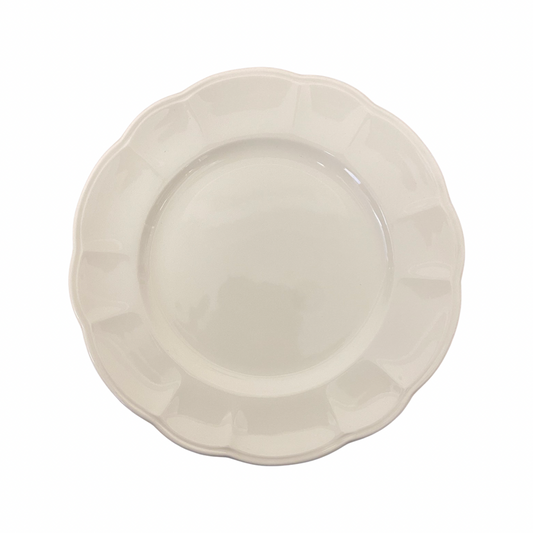 Set of 4 Scalloped Rim Bespoke Dinner Plate