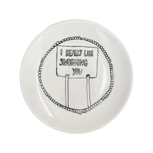 Load image into Gallery viewer, Set of 4 Coupe Rim Bespoke Dessert Plates
